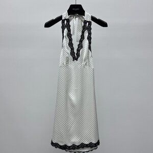 Frankies Bikinis Polka Dot Halter Dress